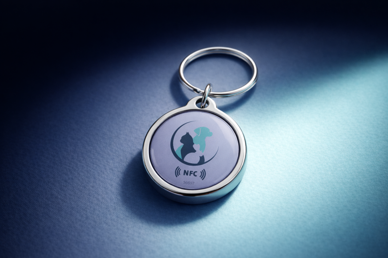 Purple NFC Pet Tag