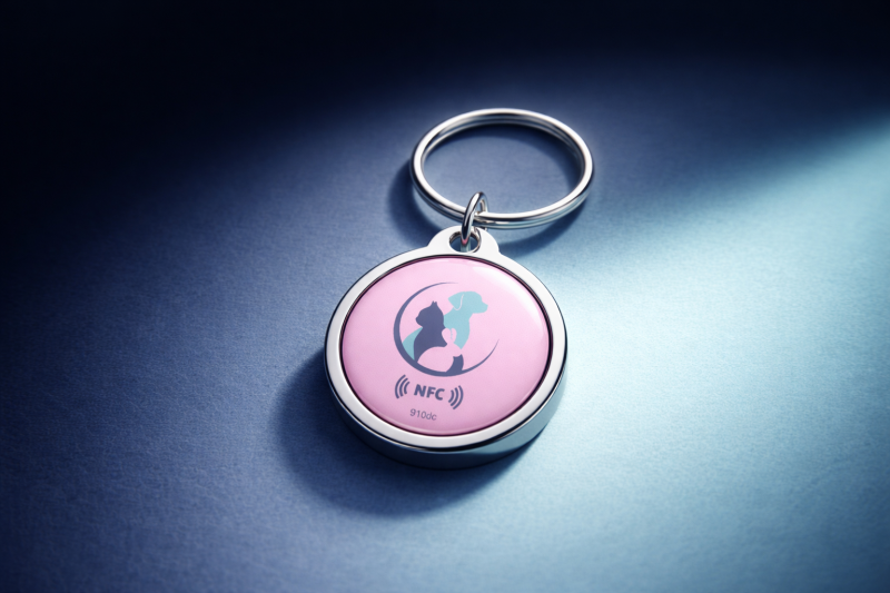 Pink NFC Pet Tag